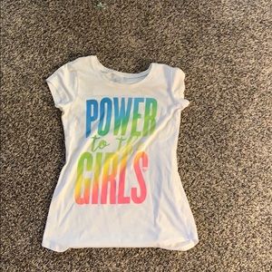 Rainbow power to the girls shirt